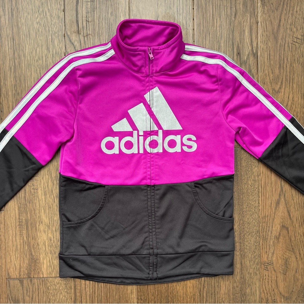 Adidas Kids Zip Up Jacket Size 6